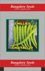 Chaitali-29 Green Chilli Seeds - Parrot Green, High Yielder