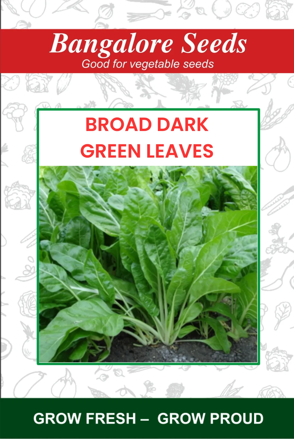 Broad dark green leaves Broad Dark Green Leaves - Image 1