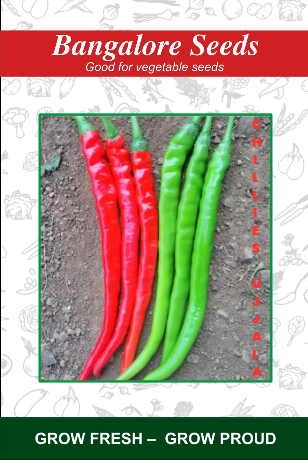 Chillies Ujjala Hybrid Chilli Ujjala Seeds - Image 1