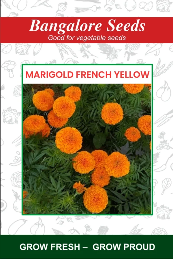 Marigold French Yellow Flower Seeds