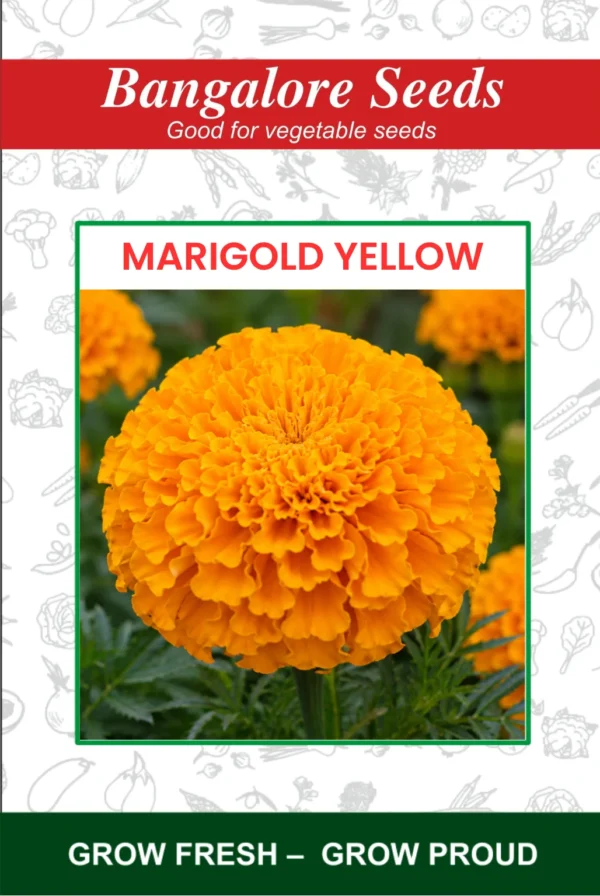 Marigold Yellow Flower Seeds