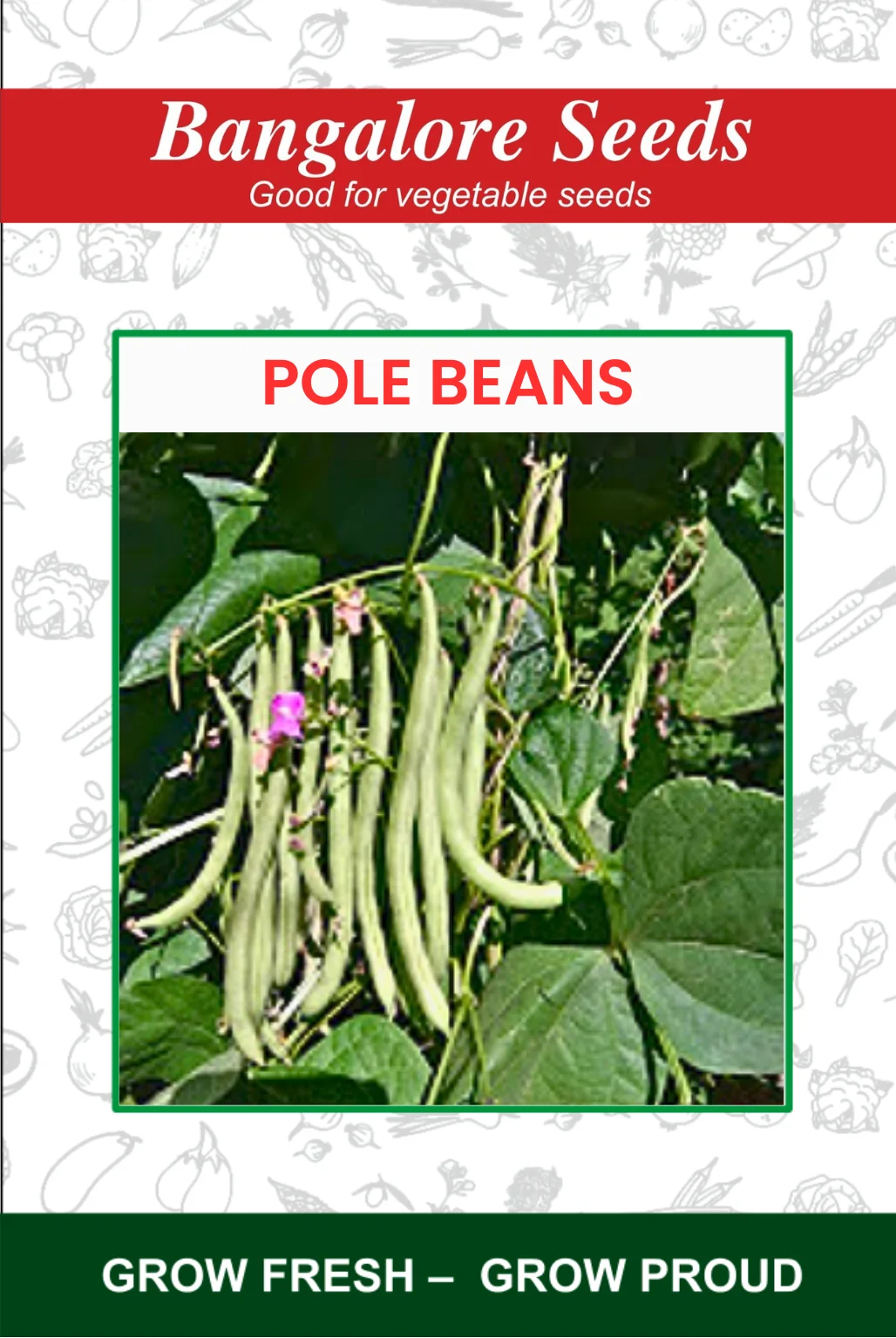 POLE Beans Pole Beans Light Green - Image 1